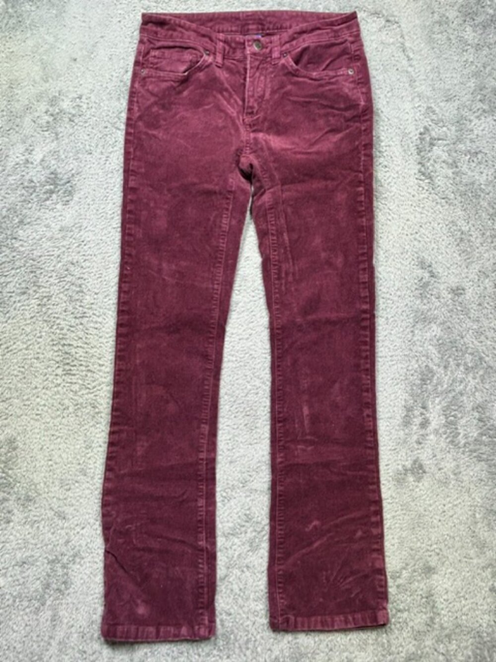 Patagonia Corduroy Pants Womens 26 (2) Dark Currant Straight Leg Outdoors Casual